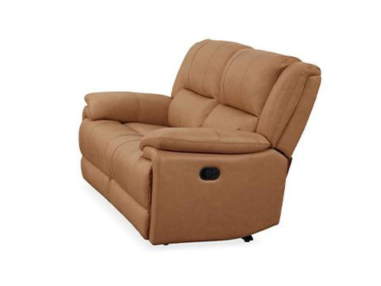 Manwah Power Dual Reclining Leather Loveseat - Madrid Canyon