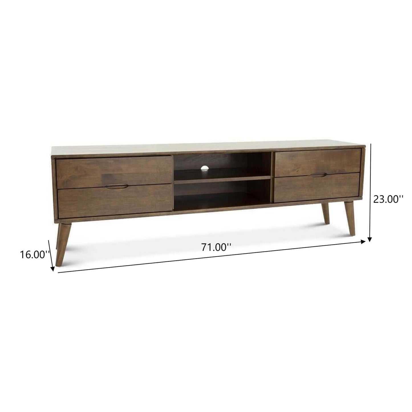 Adrian - TV Stand - Walnut Brown