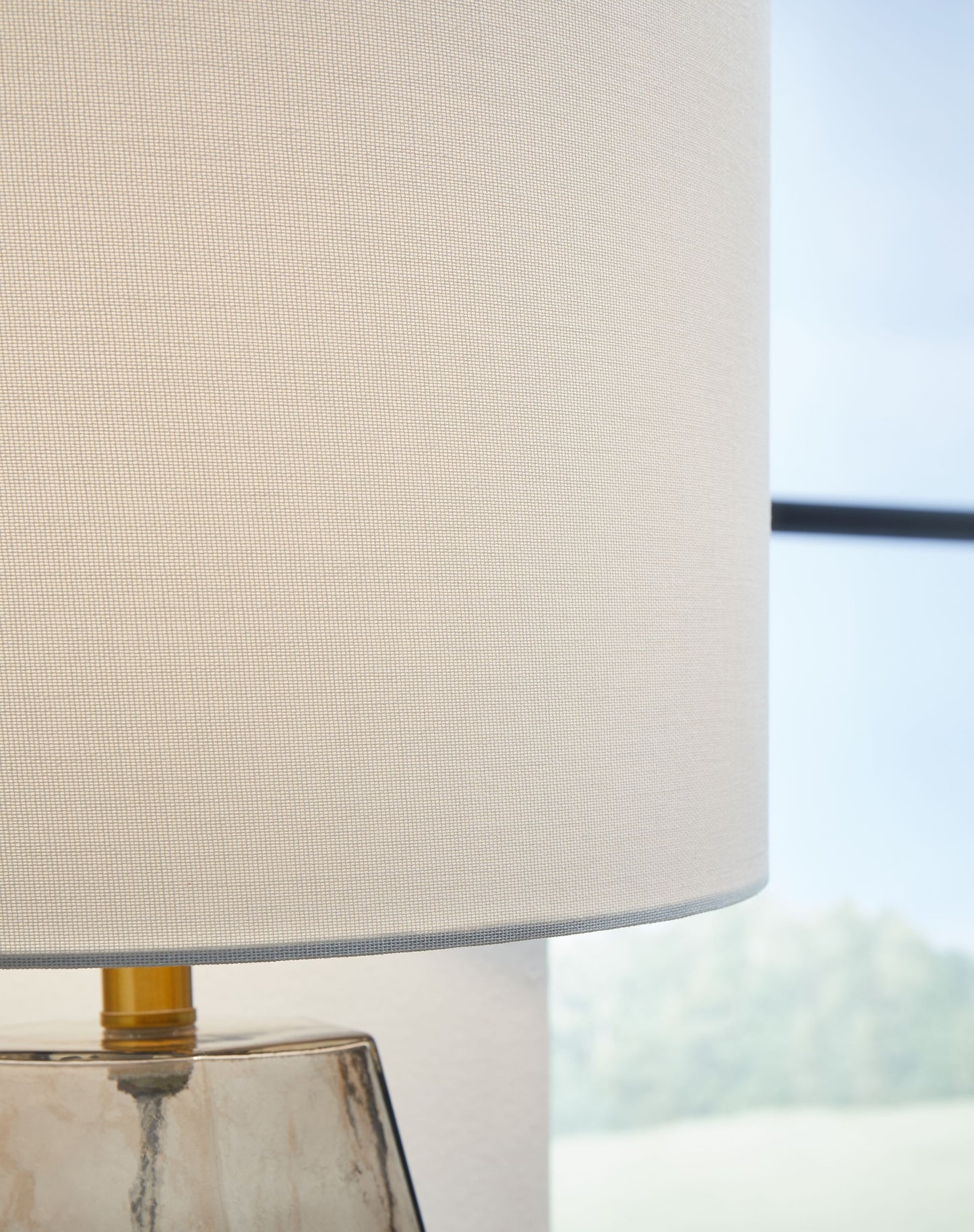 Taylow - Glass Table Lamp - Gray