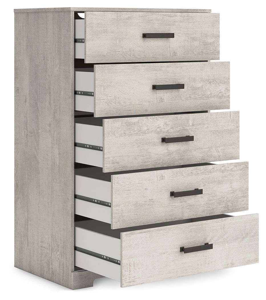 Shawburn - Five Drawer Chest - Gray