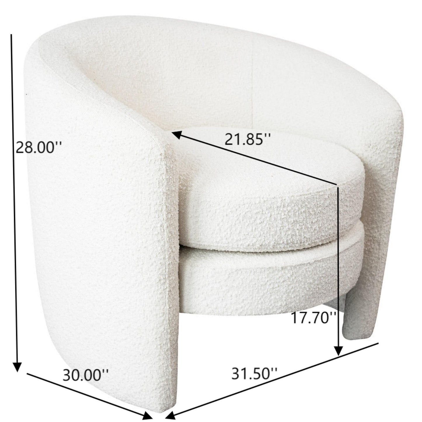 Avalon - Lounge Chair - White