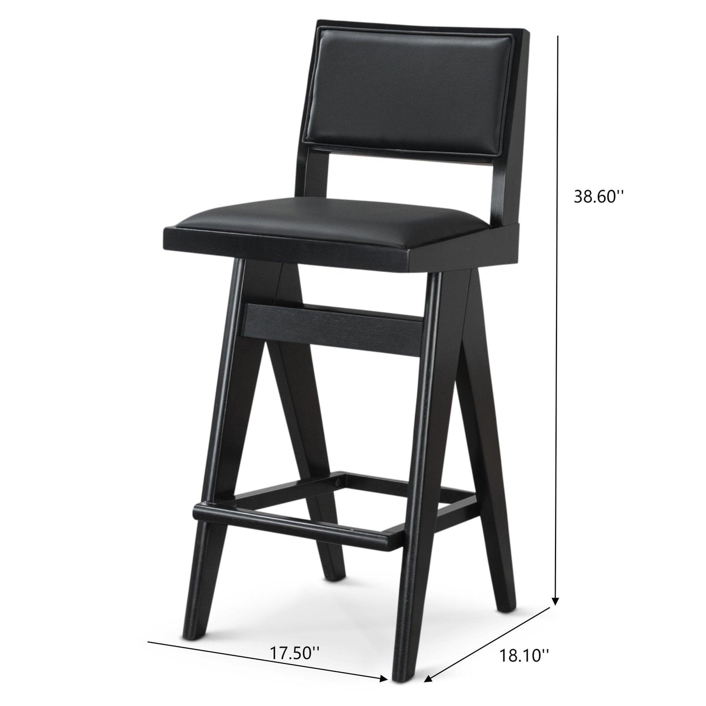 Keira - Bar Stool (Set of 2) - Black
