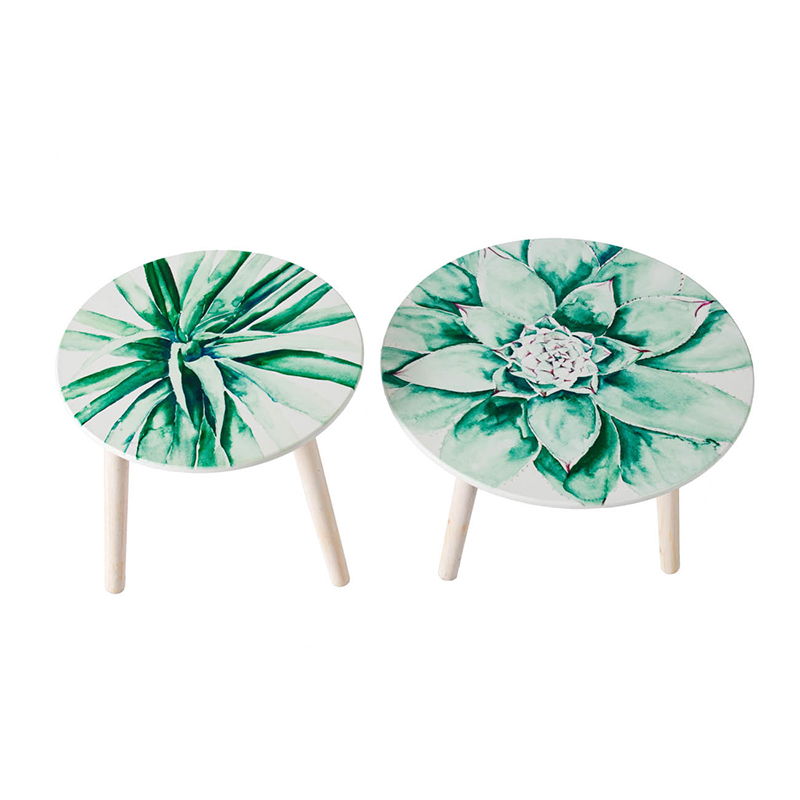 Nature-Inspired Side Tables (Set of 2)