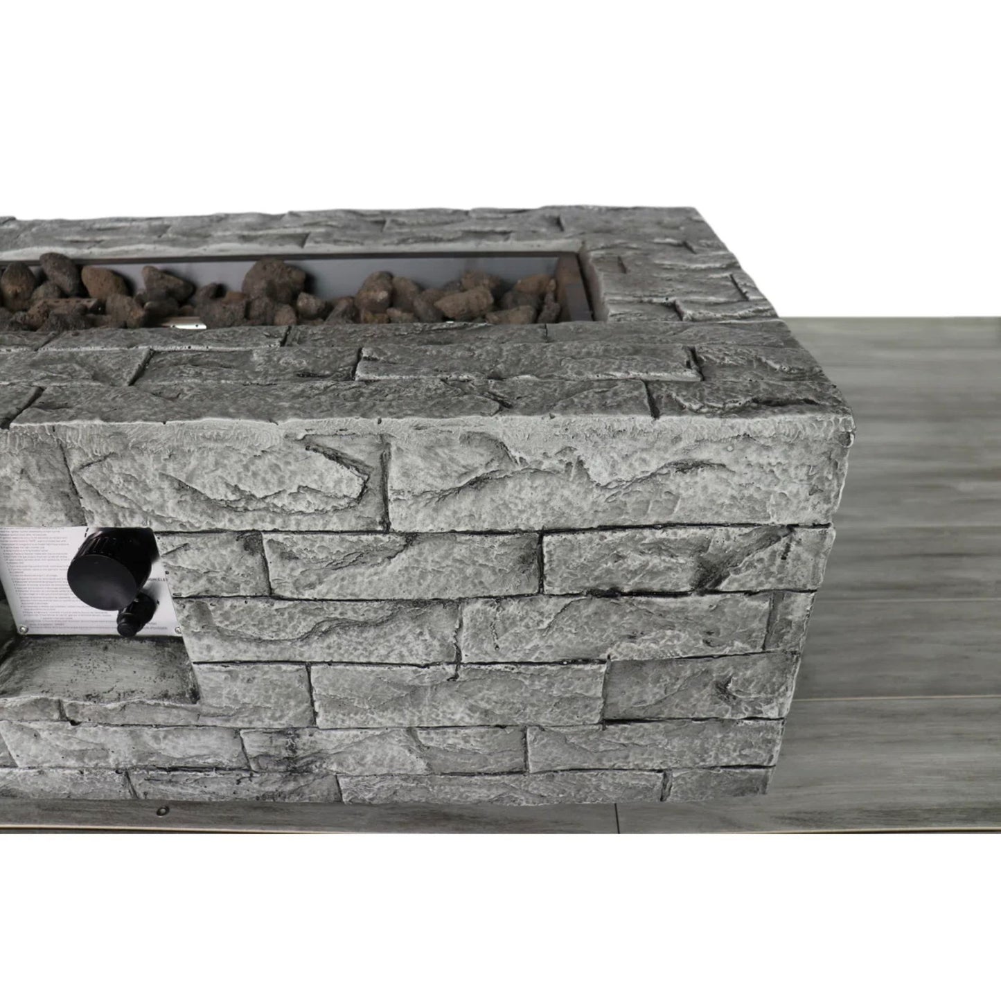 Reinforced - Propane / Gas Fire Pit Table - Stone Gray