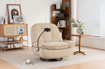 Power Recliner Swivel Glider USB Charger With Bluetooth Music Player, Sleep, Working, Game And Leisure
