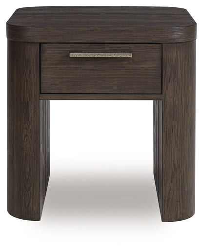 Neo - Square End Table - Rich Brown