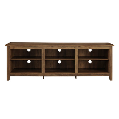 Modern Transitional 3 Shelf Open Storage TV Stand