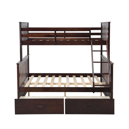 Bunk Bed With Ladder, And Safety Guard Rails