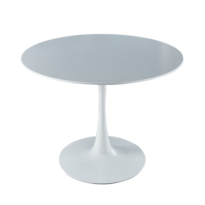 Tulip Table Mid-Century Dining Table With Round MDF Table Top, Pedestal Dining Table, End Table Leisure Coffee Table