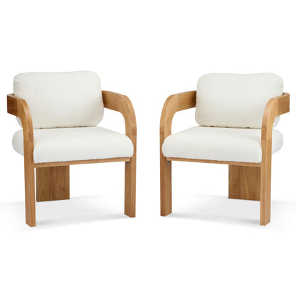 Dining Chairs With Pillow Back (Set of 2)
