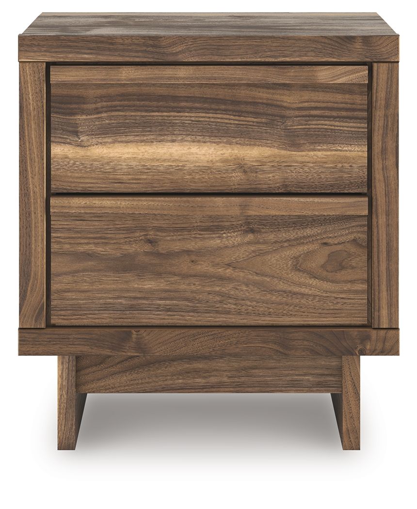 Chirason - Two Drawer Night Stand - Brown
