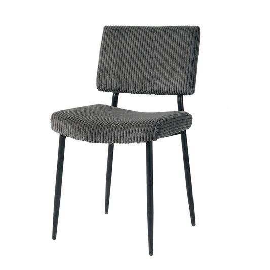 Modern Upholstered Dining Chair With Metal Legs