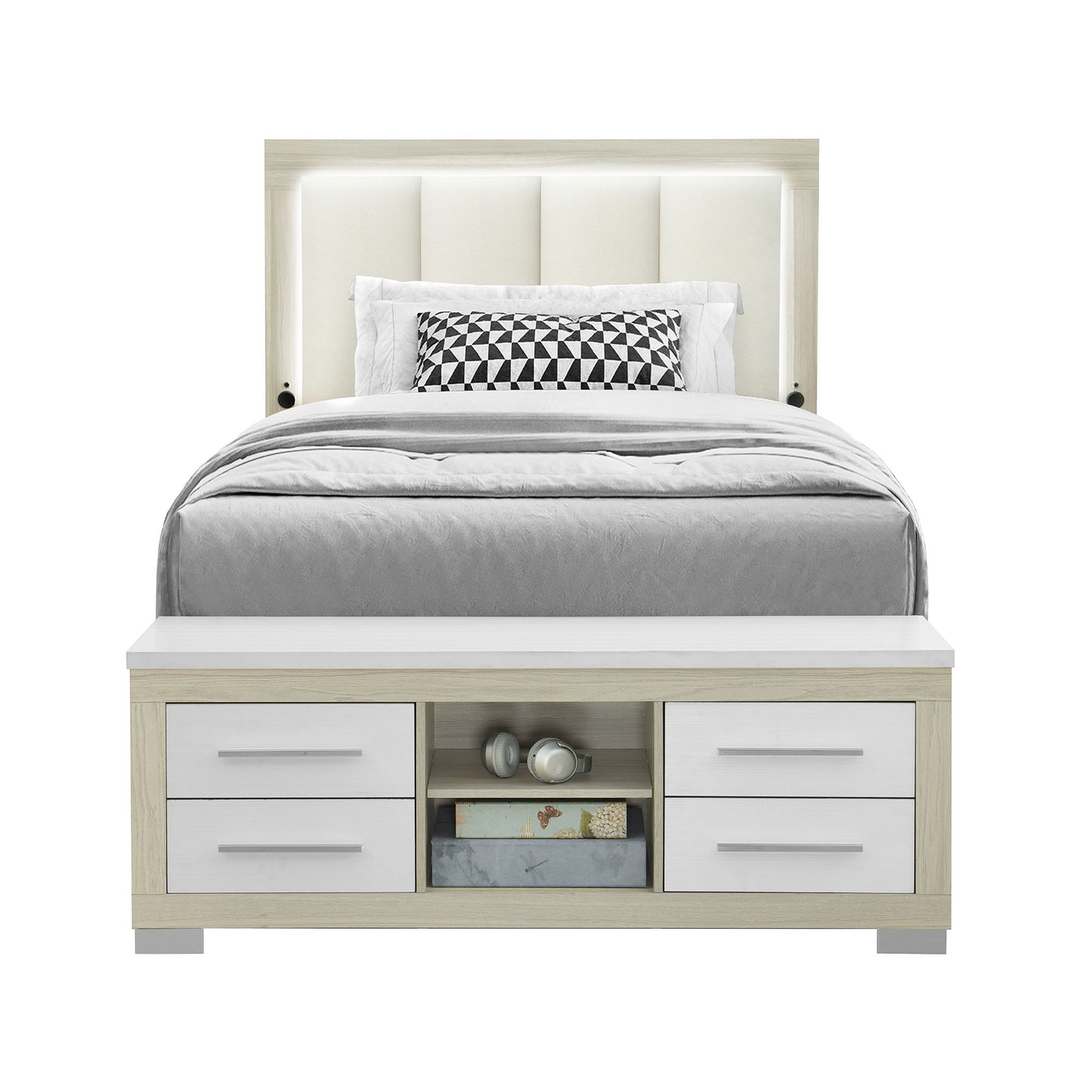Emilia - 5 Piece Bedroom Set With Panel Headboard