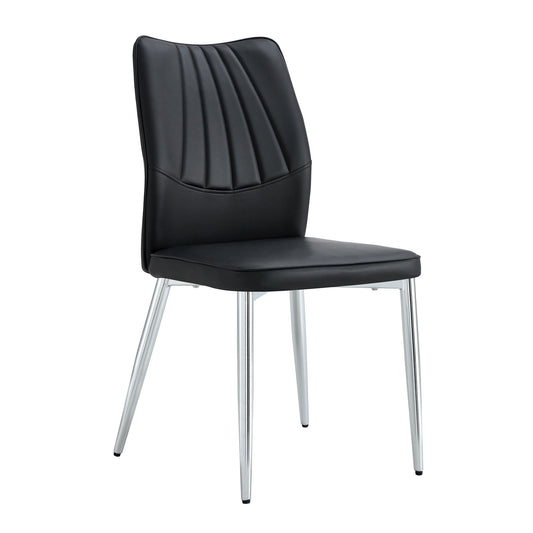 Modern Middle Ages Style Dining Chairs With Cushions And Metal Legs