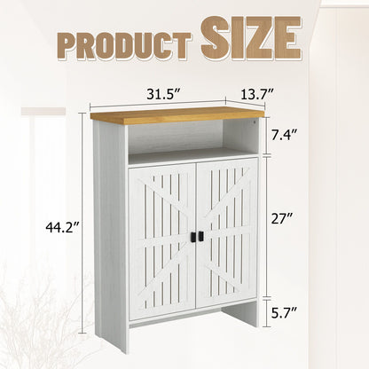 Modern Minimalist Shoe Cabinet With Sliding Door Design - White