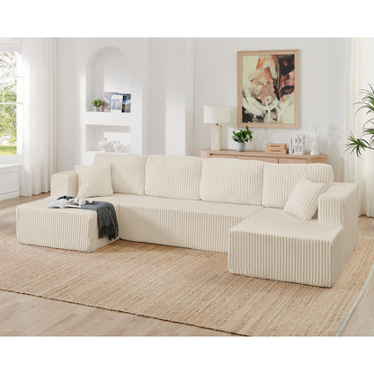 Modern Minimalist U - Shape Modular Sectional Sofa