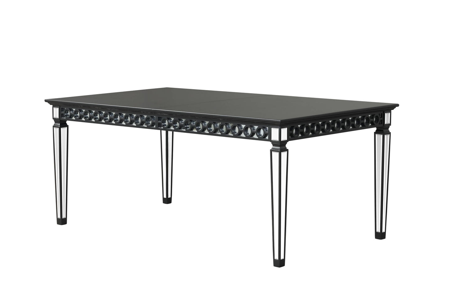 Varian II - Mirrored Dining Table - Black
