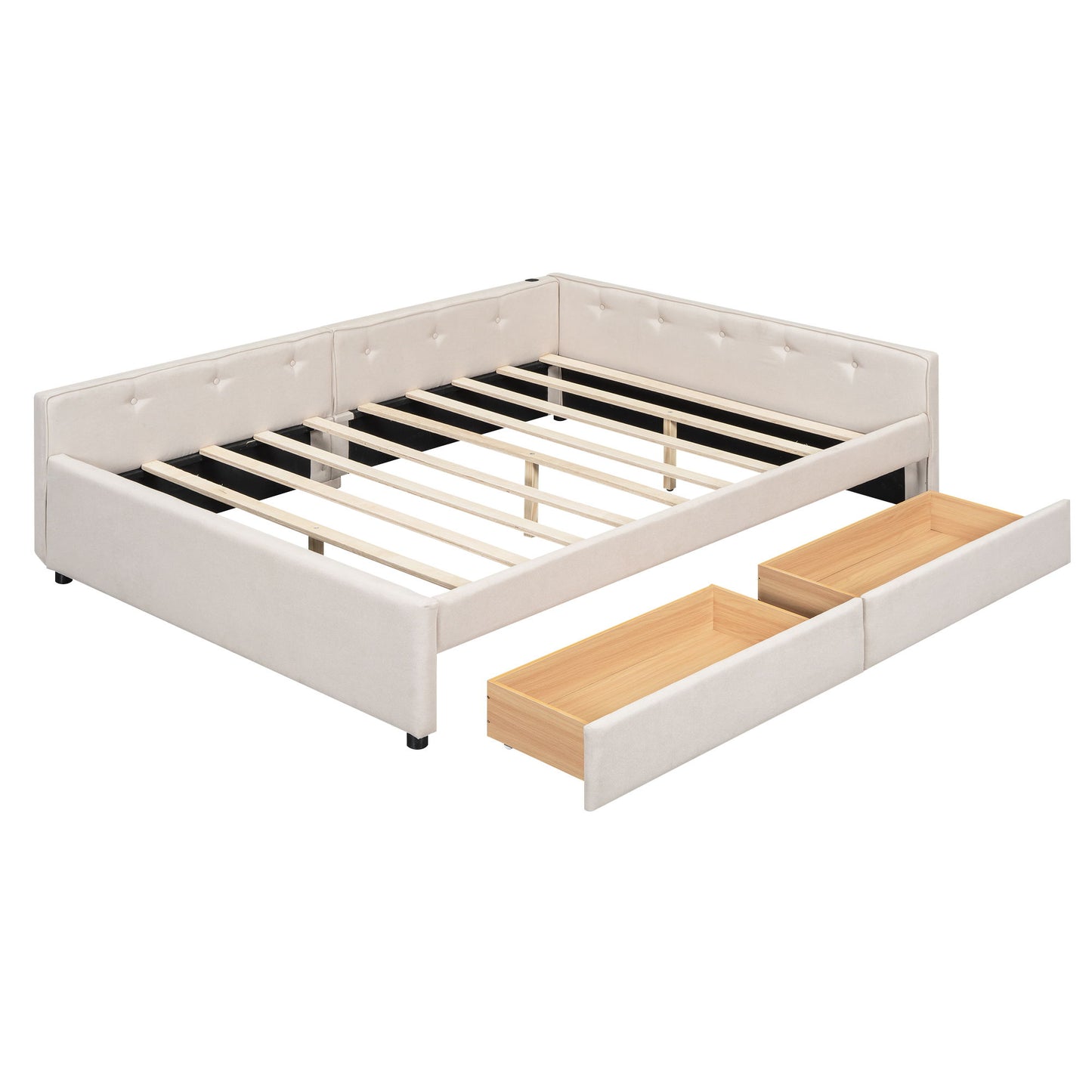 Platform Bed With USB Ports