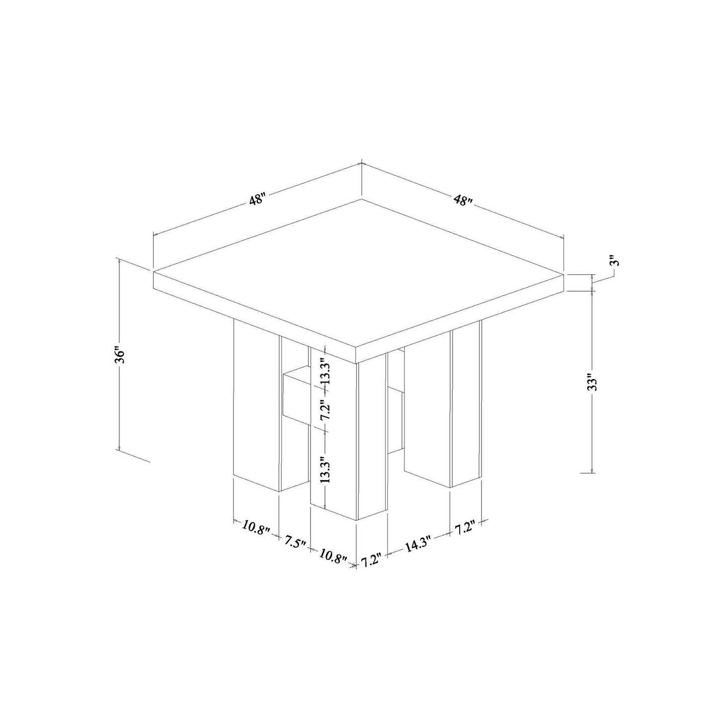 Mikha - Bar Table And 4 Bar Stools
