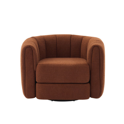 Swivel Accent Chair Wide Upholstered For Living Room