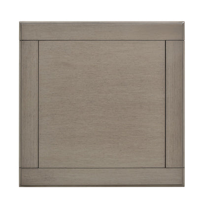 Dauphin - Storage Shelf Side Table - Gray Cashmere