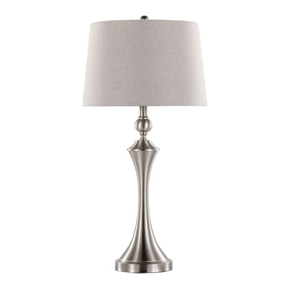 Flint - Contemporary Table Lamp Built In USB Port (Set of 2)