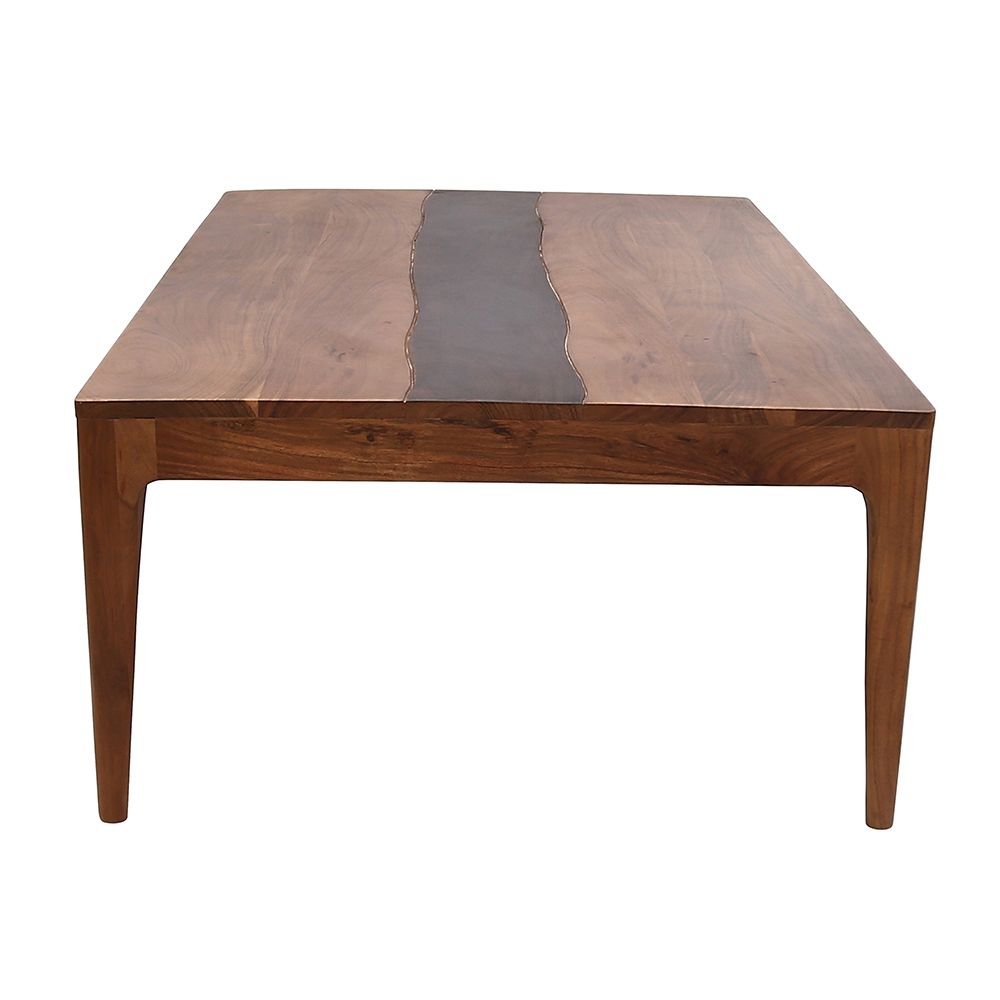 Wood Dining Table - Natural Wood / Brown
