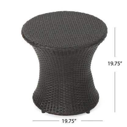 Thrive - Hourglass Rattan Table With No Glass Top