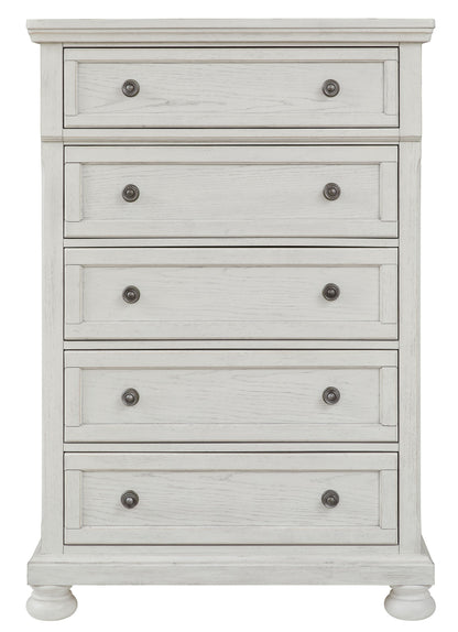 Robbinsdale - Five Drawer Chest - Antique White