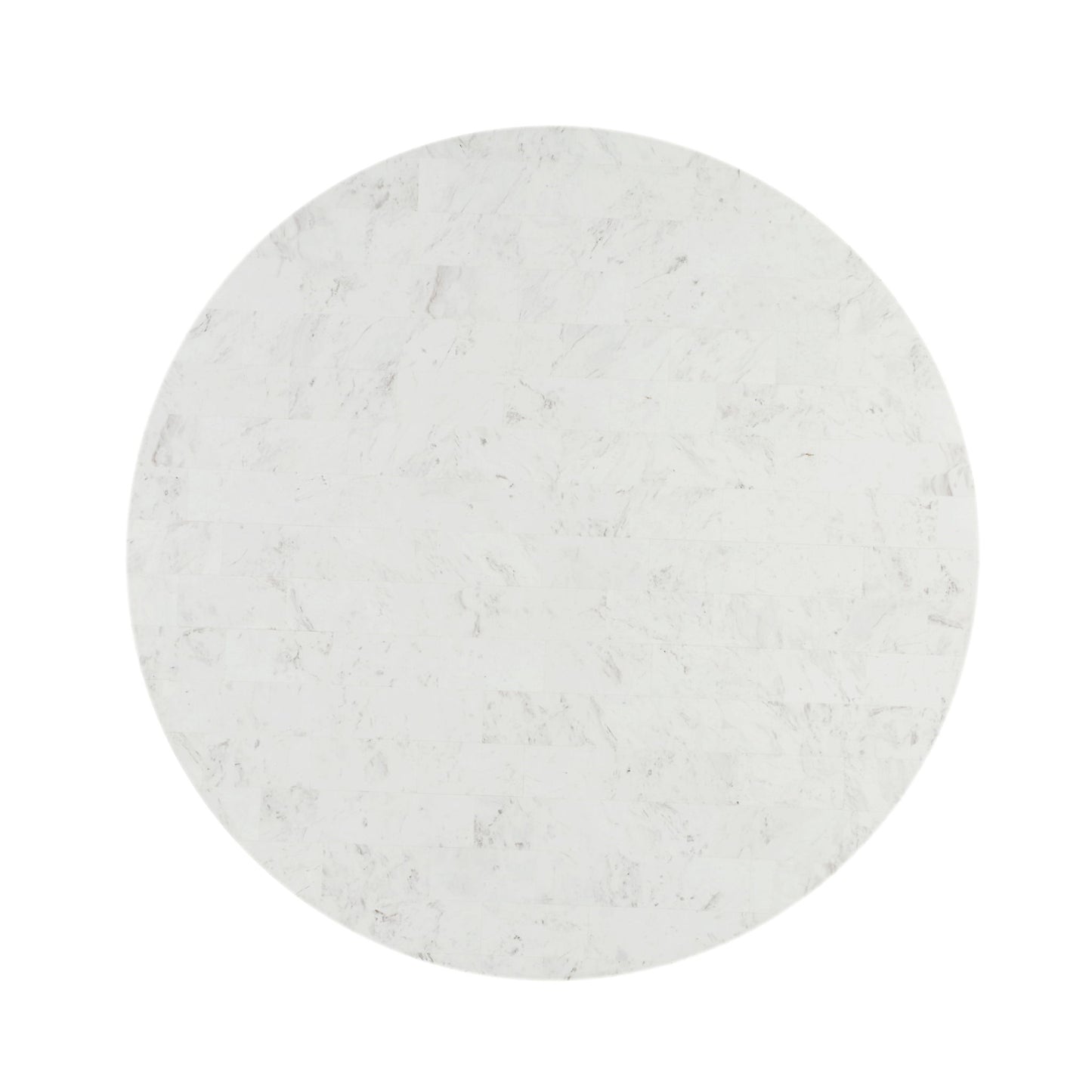 Kala - Natural Marble Top Round Dining Table - White