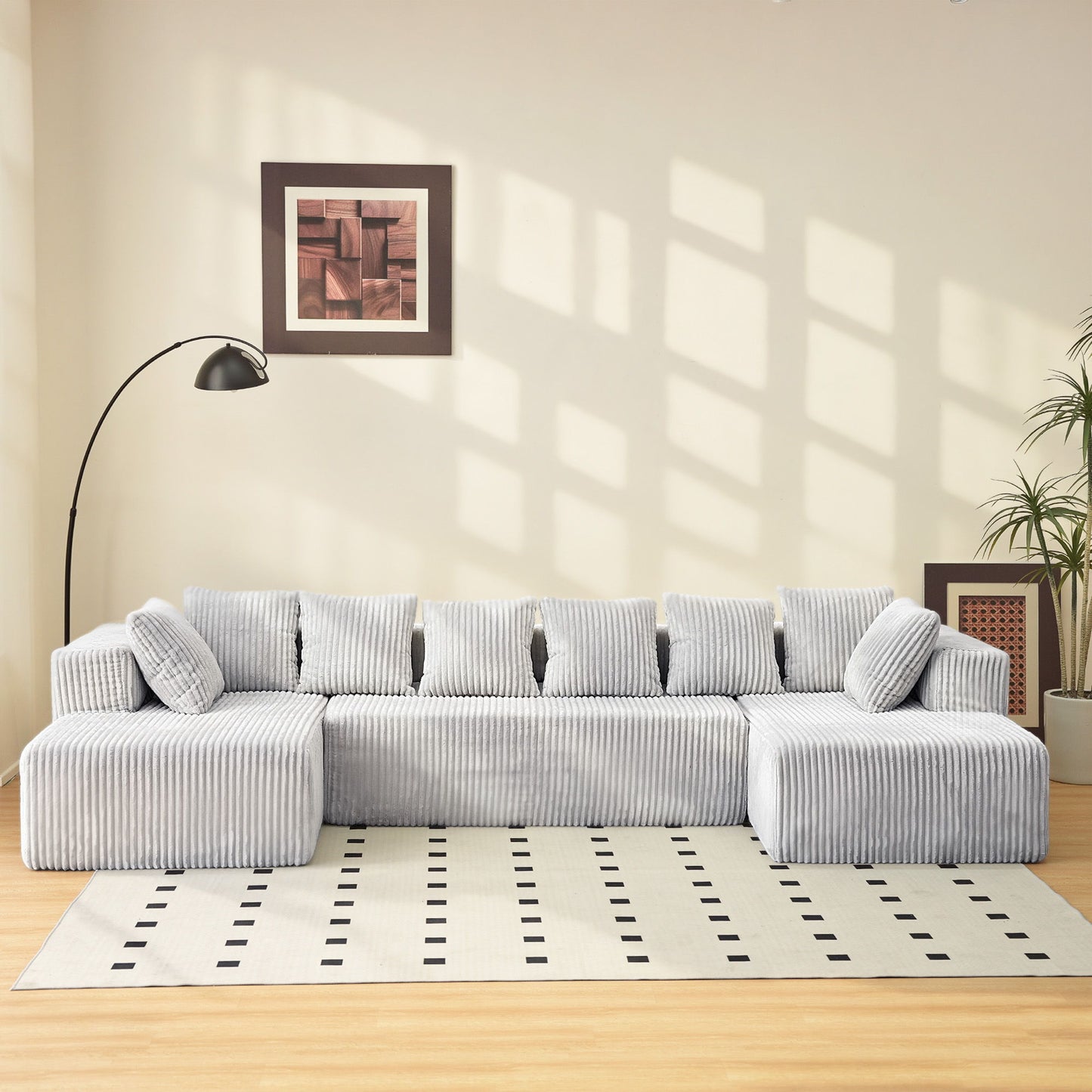 Modular U Shaped Sectional Sofa