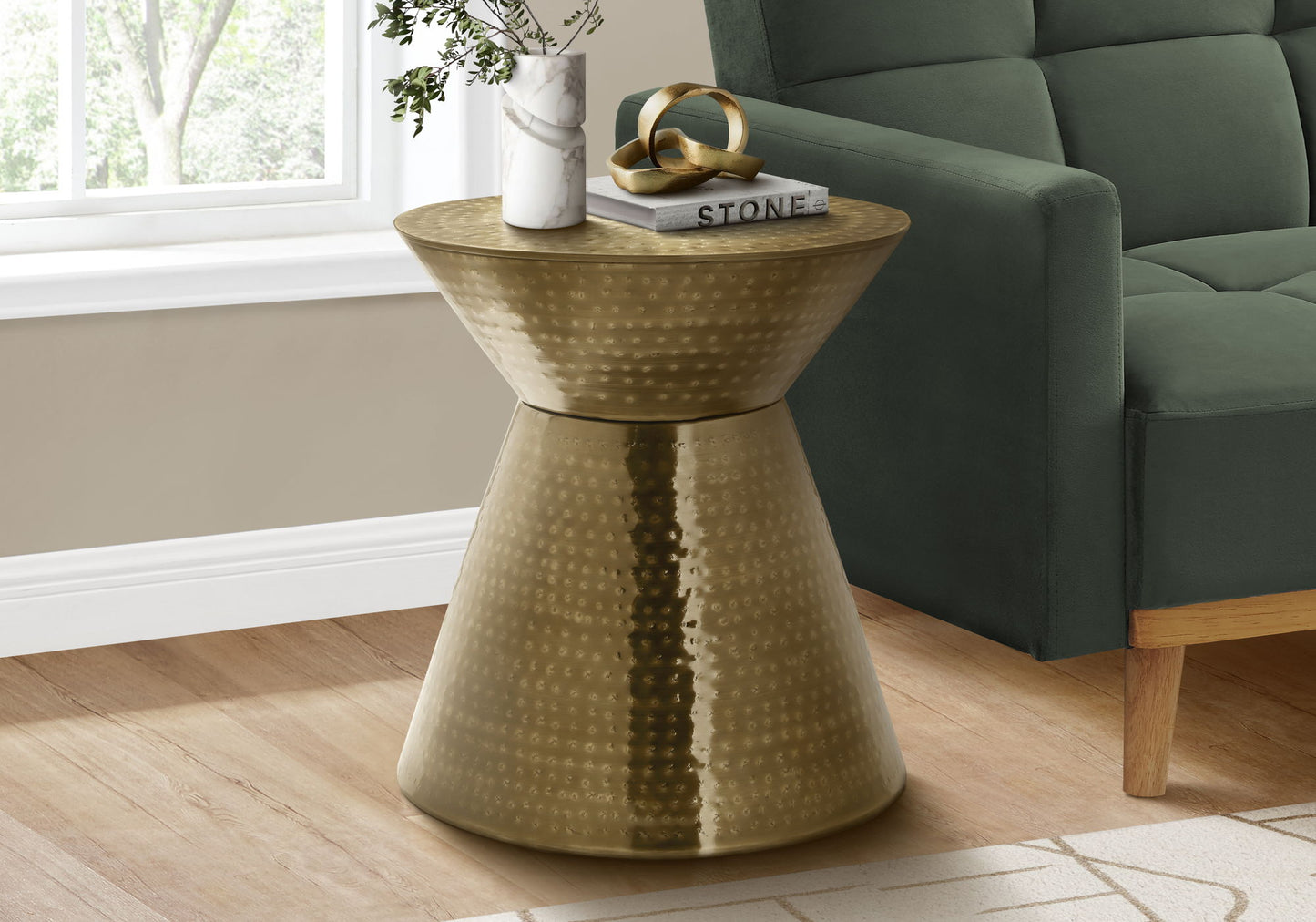 Drum Accent Side Table, Contemporary & Modern Elegant Design