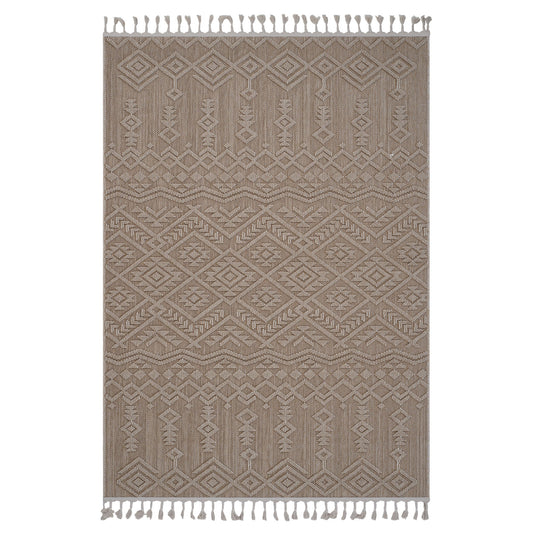 Guros - 6' X 9' Traditional Indoor / Outdoor Area Rug - Natural