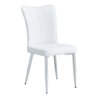 Modern Minimalist Dining Chairs With Metal Legs