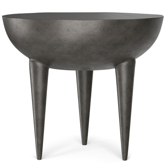 Otto - Cast Aluminum Side Table - Black