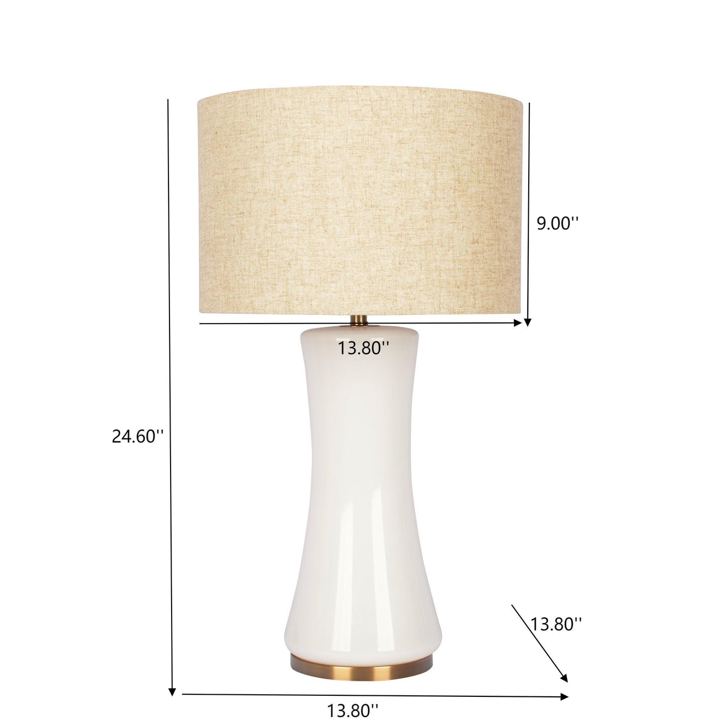 Cascade - Lamp Base Table Lamp - Beige / Gold / White