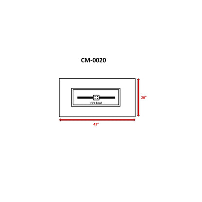Reinforced - Propane / Gas Fire Pit Table - Stone Gray