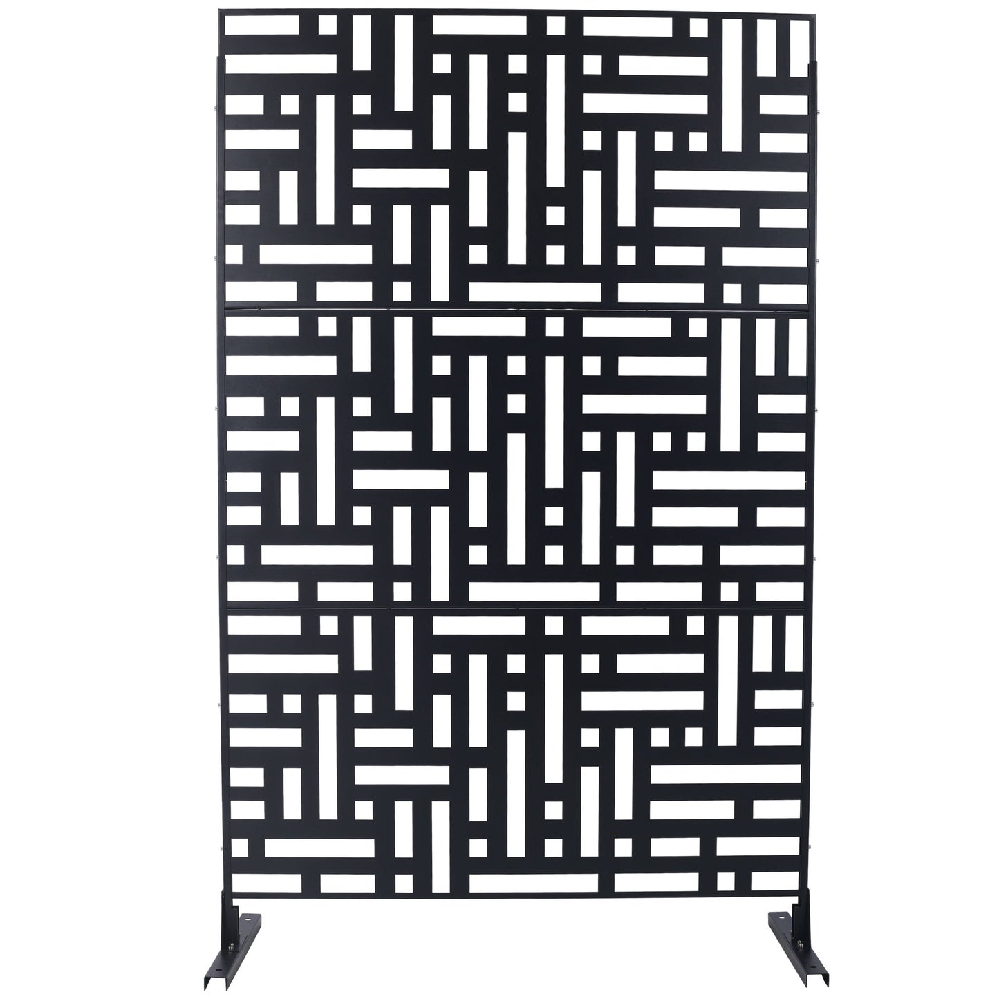 Decorative Freestanding Metal Privacy Screen For Indoor & Outdoor Use