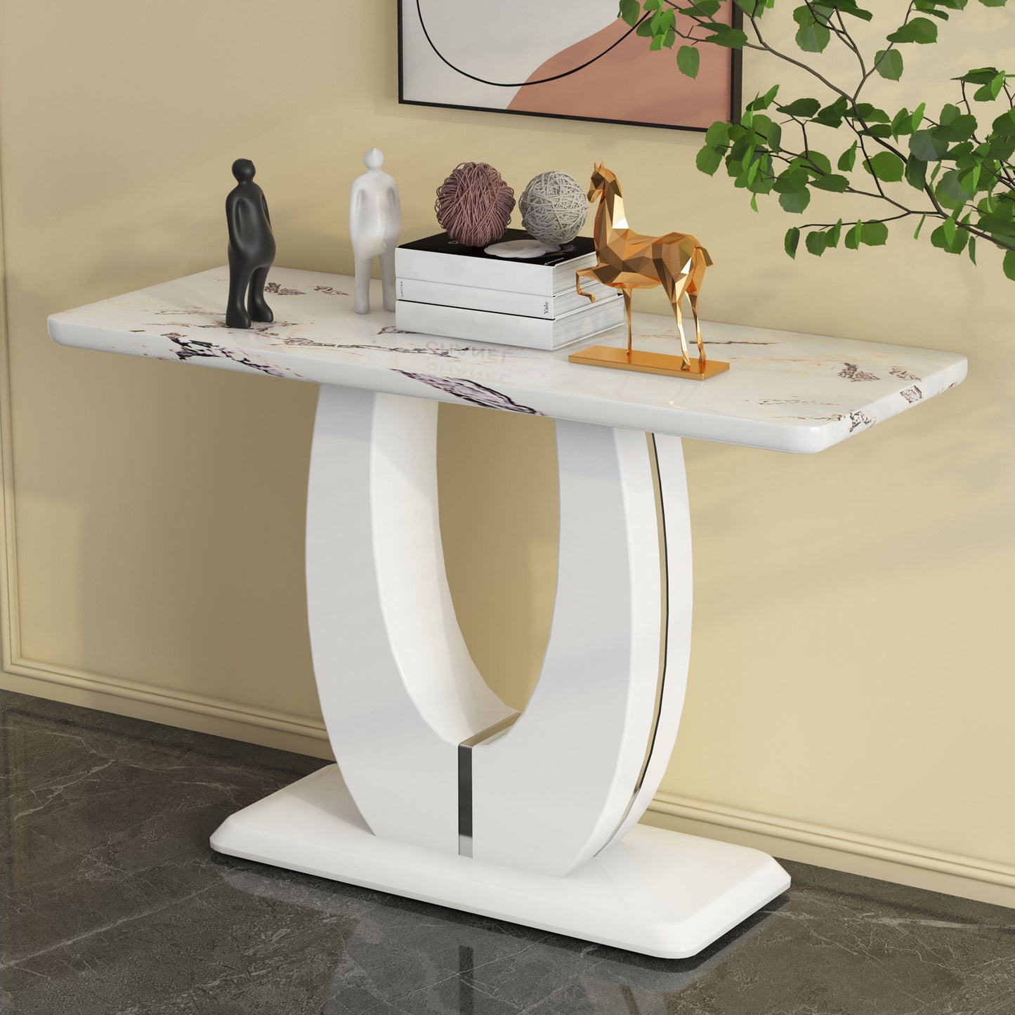 Modern Minimalist Rectangular Counter Bar Table