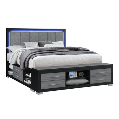 Emilia - Bed With Storage And LED Lighting