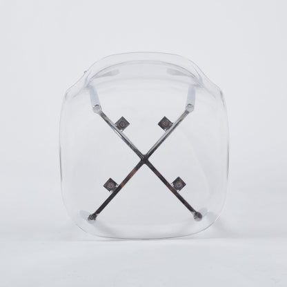 Transparent Plastic Seat Dining Chair (Set of 4)