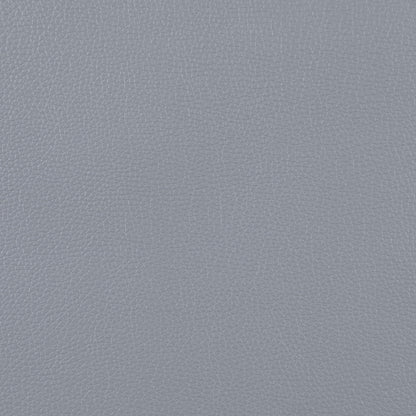 Irine - Faux Leather Sectional Sofa With Ottoman - Gray