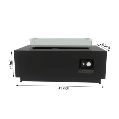 Modern Design Outdoor Fire Pit Table With Cover