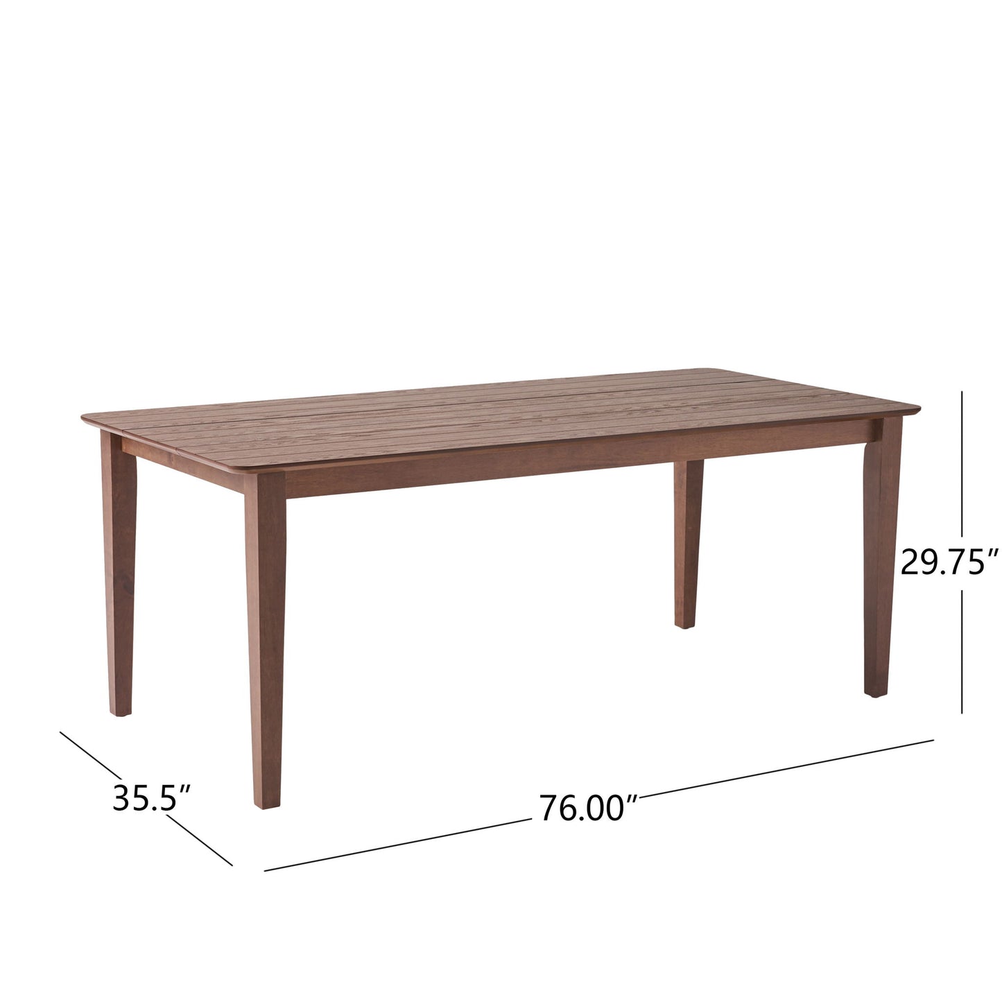 Farmhouse Charm Dining Table With Square Leg