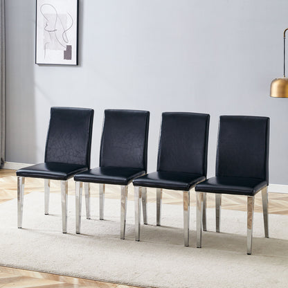 Simple And Versatile Dining Chairs With Metal Legs