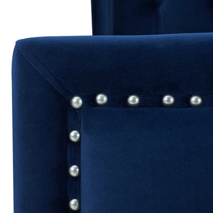 Marcella - Upholstered Shelter Headboard Bed Set