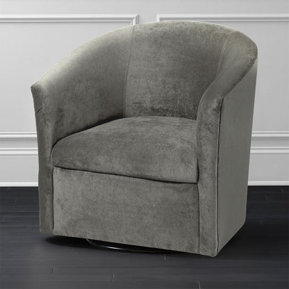 Eden - Swivel Chair With Microfiber Upholstery And Hardwood Frame