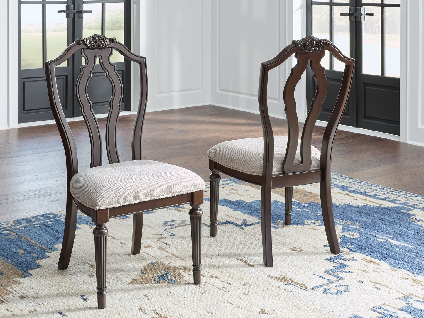 Lavinton - Dining Upholstered Side Chair (Set of 2) - Tan / Brown