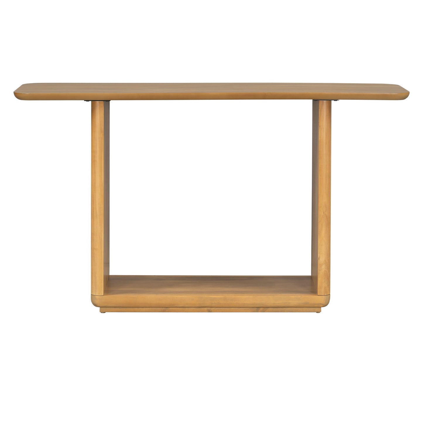 Console Table With Curved Corners And U Base Design