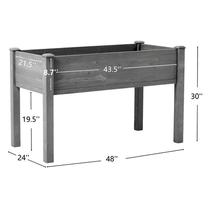 Raised Garden Bed With Legs, Elevated Planter Box For Outdoor Plants